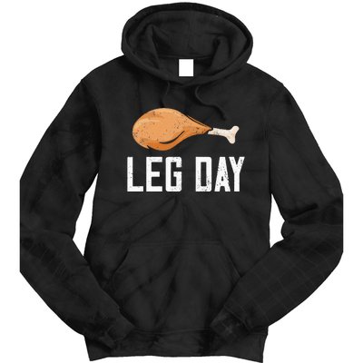 Leg Day Thanksgiving Tie Dye Hoodie