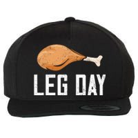 Leg Day Thanksgiving Wool Snapback Cap