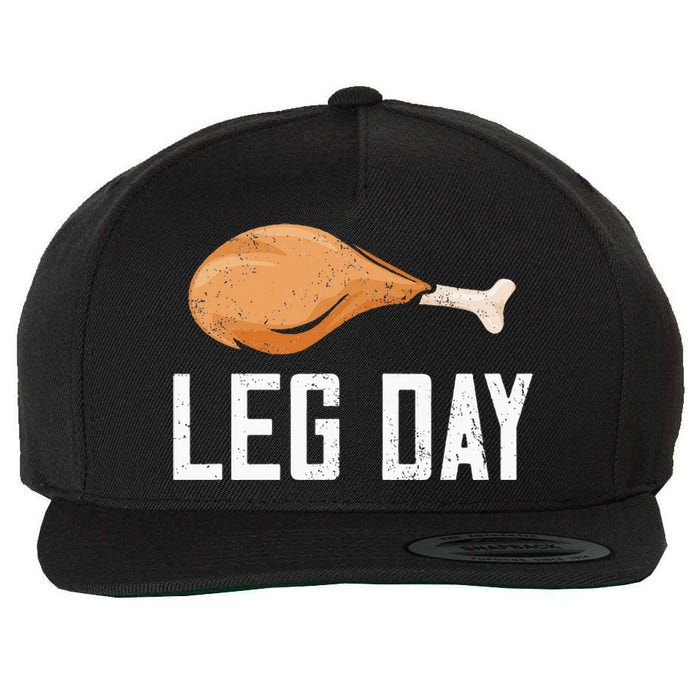 Leg Day Thanksgiving Wool Snapback Cap