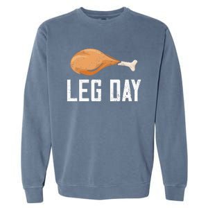 Leg Day Thanksgiving Garment-Dyed Sweatshirt