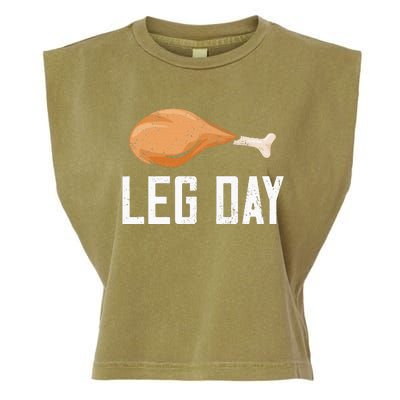 Leg Day Thanksgiving Garment-Dyed Women's Muscle Tee