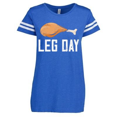 Leg Day Thanksgiving Enza Ladies Jersey Football T-Shirt