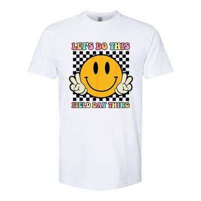 Let's Do This Field Day Thing Groovy Hippie Smile Face Softstyle CVC T-Shirt