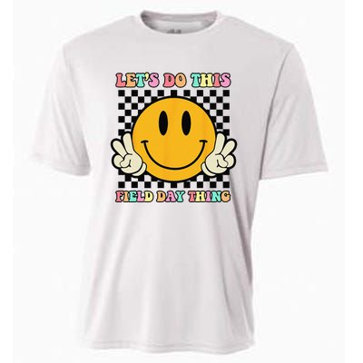 Let's Do This Field Day Thing Groovy Hippie Smile Face Cooling Performance Crew T-Shirt