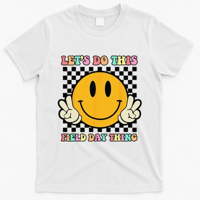 Let's Do This Field Day Thing Groovy Hippie Smile Face T-Shirt