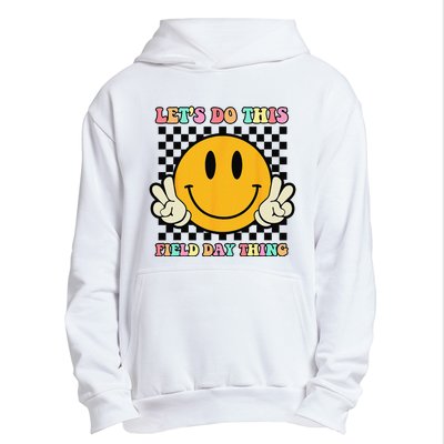 Let's Do This Field Day Thing Groovy Hippie Smile Face Urban Pullover Hoodie