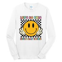 Let's Do This Field Day Thing Groovy Hippie Smile Face Tall Long Sleeve T-Shirt