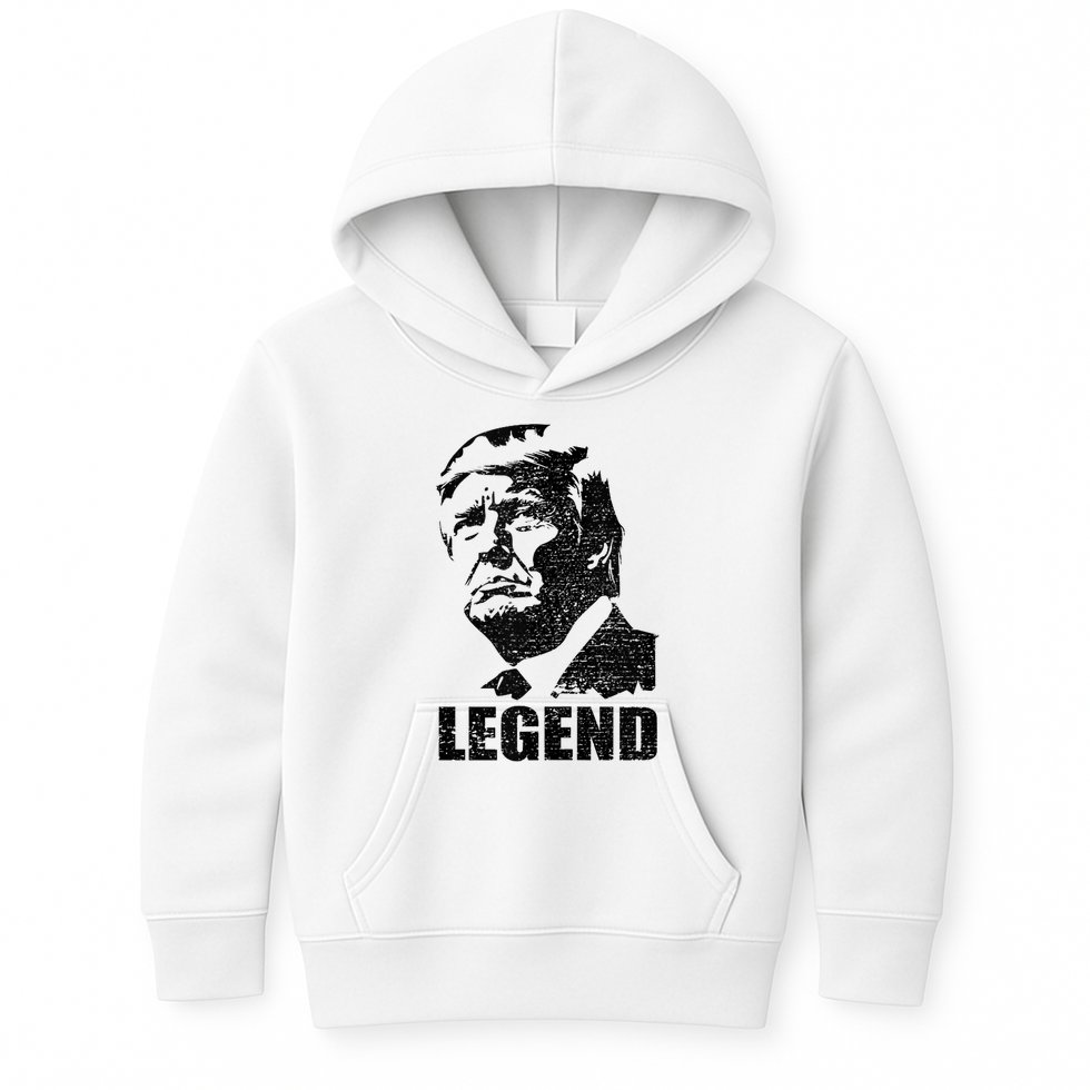 Legend Donald Trump 2024 Election Patriotic Political Humor Kids Hoodie