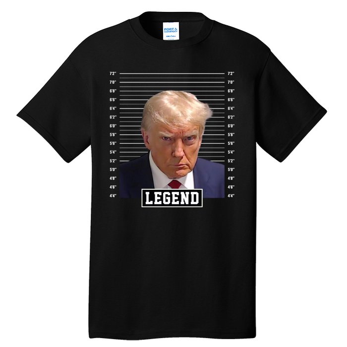 Legend Donald Trump Mugshot Pro Trump Tall T-Shirt