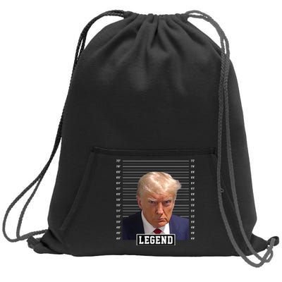 Legend Donald Trump Mugshot Pro Trump Sweatshirt Cinch Pack Bag