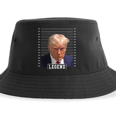 Legend Donald Trump Mugshot Pro Trump Sustainable Bucket Hat