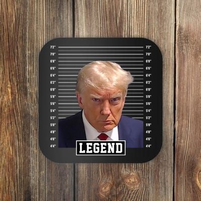 Legend Donald Trump Mugshot Pro Trump Coaster