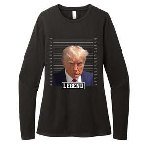 Legend Donald Trump Mugshot Pro Trump Womens CVC Long Sleeve Shirt