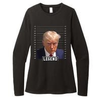 Legend Donald Trump Mugshot Pro Trump Womens CVC Long Sleeve Shirt