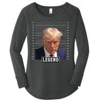 Legend Donald Trump Mugshot Pro Trump Women's Perfect Tri Tunic Long Sleeve Shirt