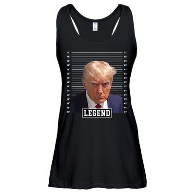 Legend Donald Trump Mugshot Pro Trump Ladies Essential Flowy Tank