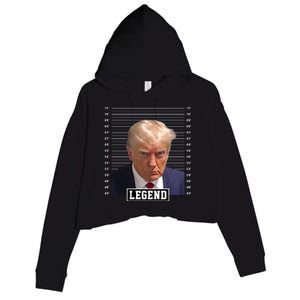 Legend Donald Trump Mugshot Pro Trump Crop Fleece Hoodie