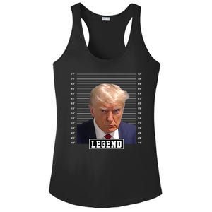 Legend Donald Trump Mugshot Pro Trump Ladies PosiCharge Competitor Racerback Tank