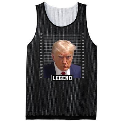 Legend Donald Trump Mugshot Pro Trump Mesh Reversible Basketball Jersey Tank