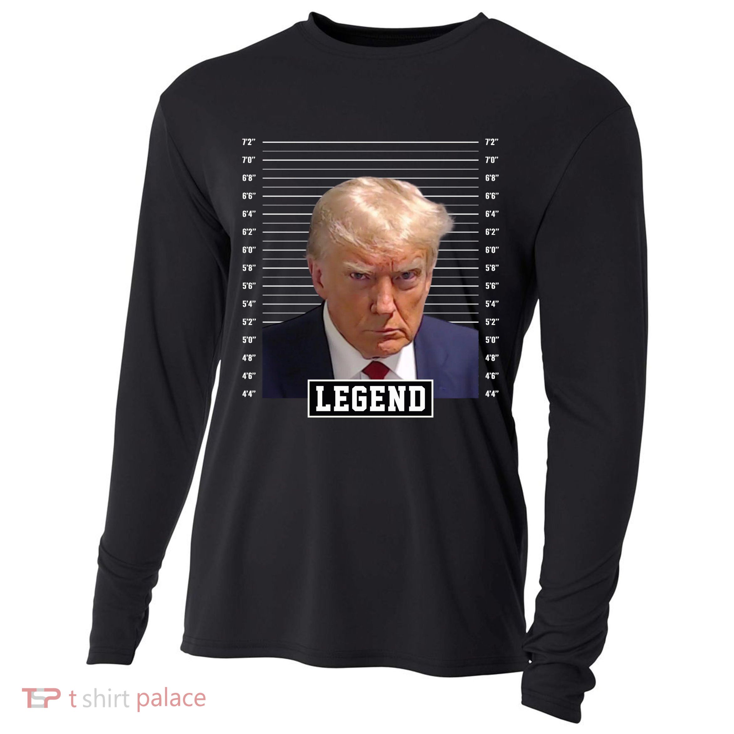 Legend Donald Trump Mugshot Pro Trump Cooling Performance Long Sleeve Crew