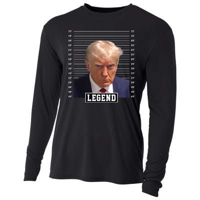 Legend Donald Trump Mugshot Pro Trump Cooling Performance Long Sleeve Crew