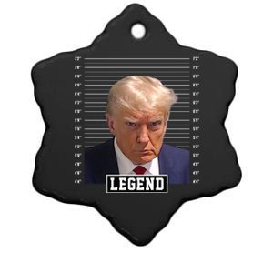 Legend Donald Trump Mugshot Pro Trump Ceramic Star Ornament