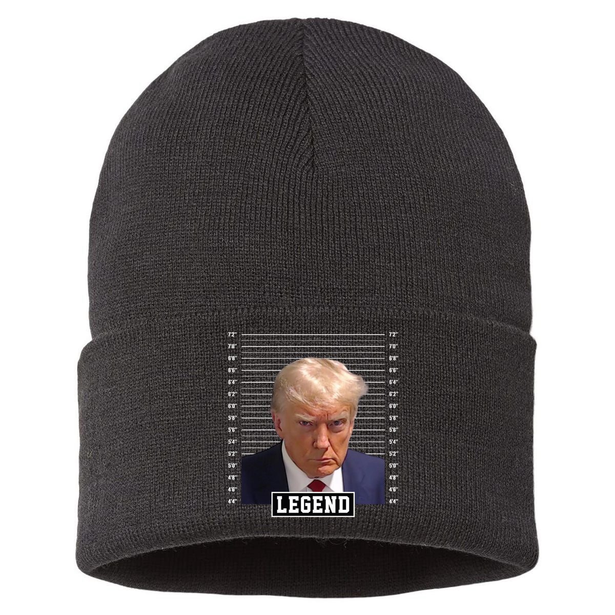 Legend Donald Trump Mugshot Pro Trump Sustainable Knit Beanie
