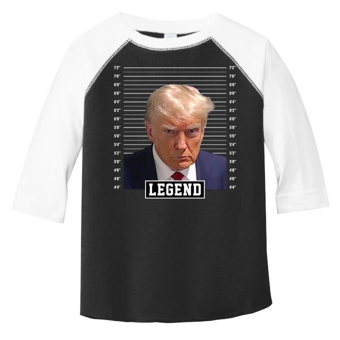 Legend Donald Trump Mugshot Pro Trump Toddler Fine Jersey T-Shirt