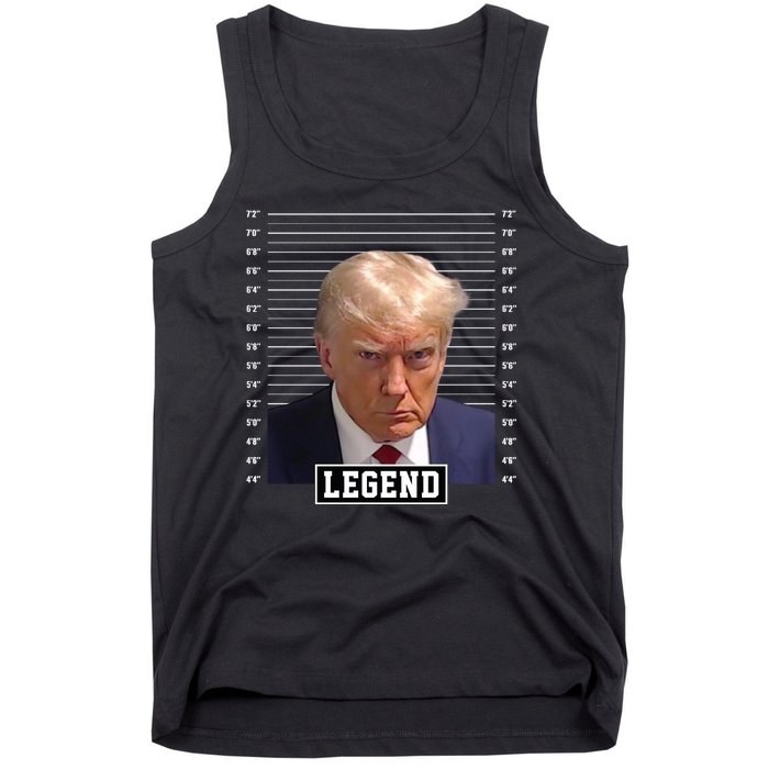 Legend Donald Trump Mugshot Pro Trump Tank Top