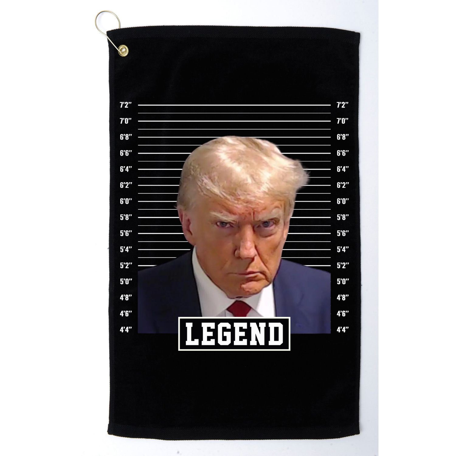 Legend Donald Trump Mugshot Pro Trump Golf Towel