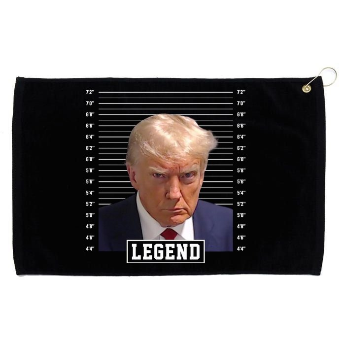 Legend Donald Trump Mugshot Pro Trump Grommeted Golf Towel