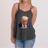 Legend Donald Trump Mugshot Pro Trump Women's Strappy Tank