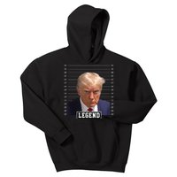 Legend Donald Trump Mugshot Pro Trump Kids Hoodie