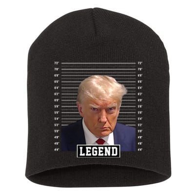 Legend Donald Trump Mugshot Pro Trump Short Acrylic Beanie