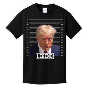 Legend Donald Trump Mugshot Pro Trump Kids T-Shirt