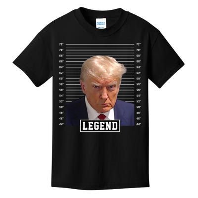 Legend Donald Trump Mugshot Pro Trump Kids T-Shirt