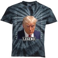 Legend Donald Trump Mugshot Pro Trump Kids Tie-Dye T-Shirt