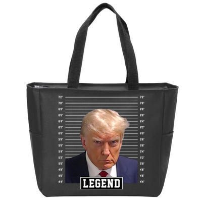 Legend Donald Trump Mugshot Pro Trump Zip Tote Bag