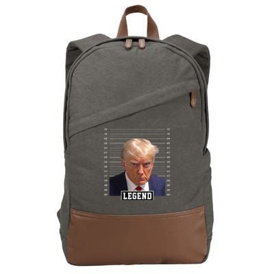 Legend Donald Trump Mugshot Pro Trump Cotton Canvas Backpack