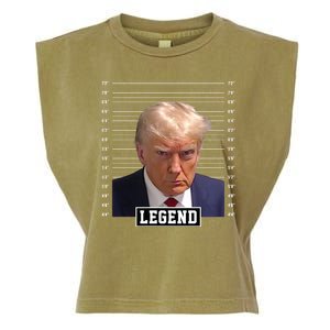 Legend Donald Trump Mugshot Pro Trump Garment-Dyed Women's Muscle Tee