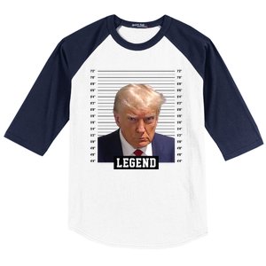 Legend Donald Trump Mugshot Pro Trump Baseball Sleeve Shirt