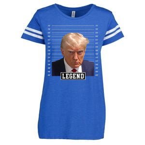 Legend Donald Trump Mugshot Pro Trump Enza Ladies Jersey Football T-Shirt