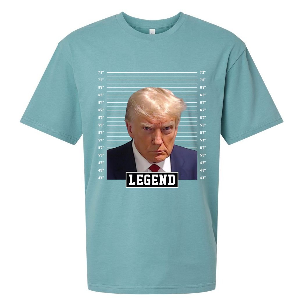 Legend Donald Trump Mugshot Pro Trump Sueded Cloud Jersey T-Shirt