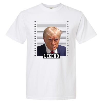 Legend Donald Trump Mugshot Pro Trump Garment-Dyed Heavyweight T-Shirt