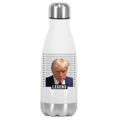 Legend Donald Trump Mugshot Pro Trump Stainless Steel Insulated Water Bottle