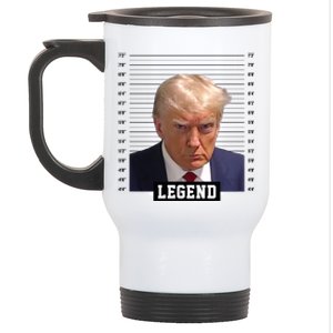 Legend Donald Trump Mugshot Pro Trump Stainless Steel Travel Mug