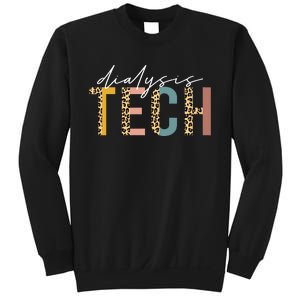 leopard Dialysis Tech Dialysis Technician Appreciation Sweatshirt