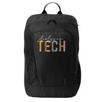 leopard Dialysis Tech Dialysis Technician Appreciation City Backpack