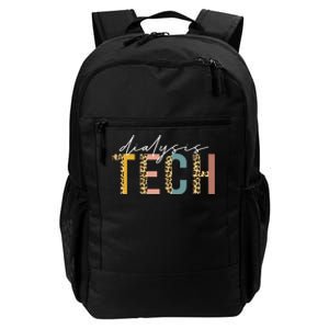 leopard Dialysis Tech Dialysis Technician Appreciation Daily Commute Backpack