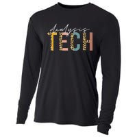 leopard Dialysis Tech Dialysis Technician Appreciation Cooling Performance Long Sleeve Crew